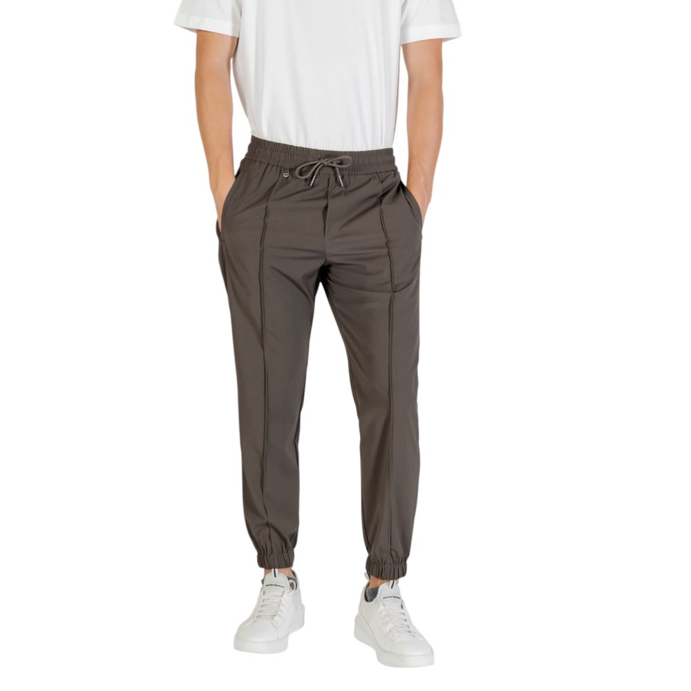 Antony Morato Men's Regular-Fit Stretch Polyester & Viscose Trousers - Green