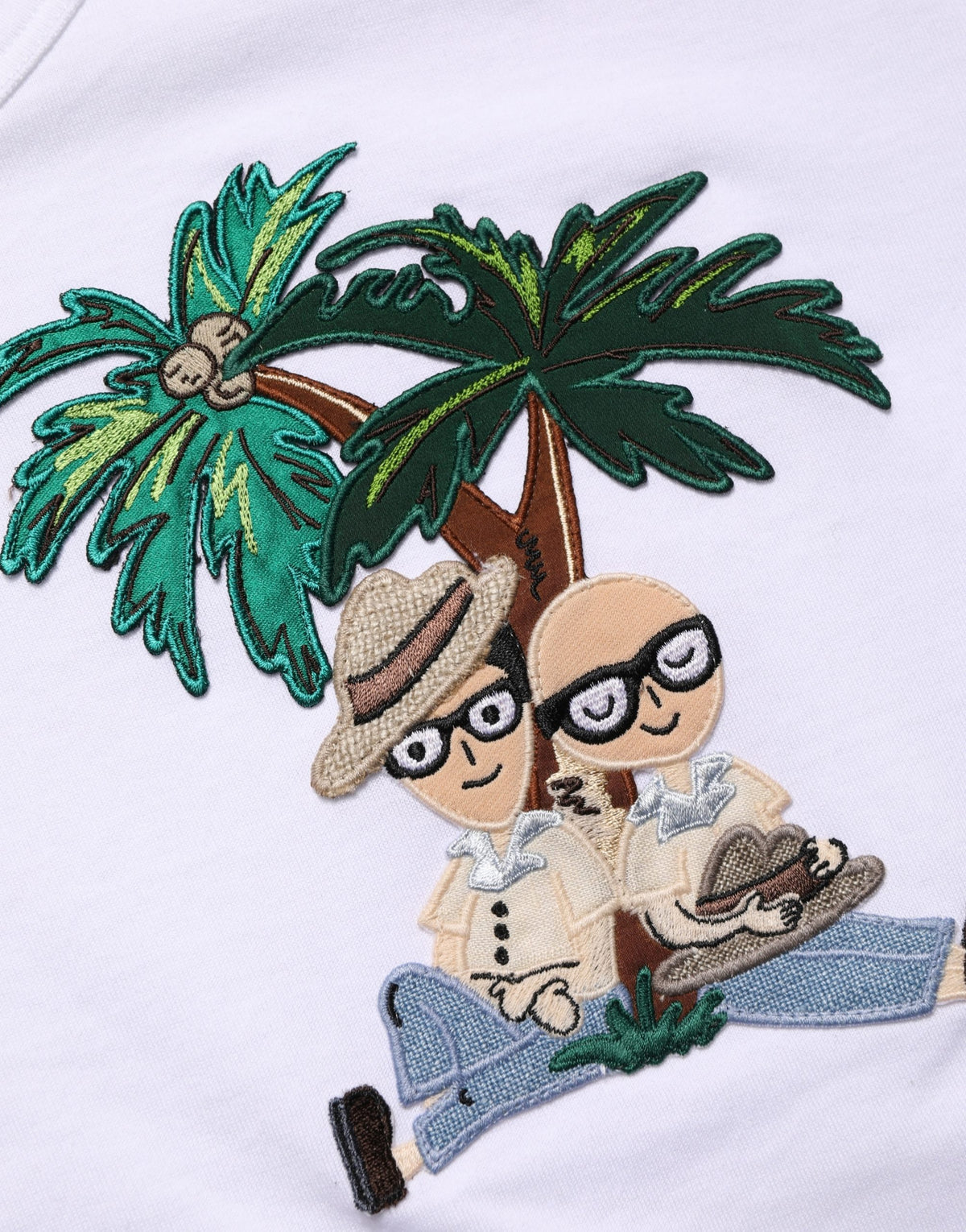 Dolce & Gabbana Men's Regular Fit Short-Sleeve Crew Neck Cotton T-Shirt - White