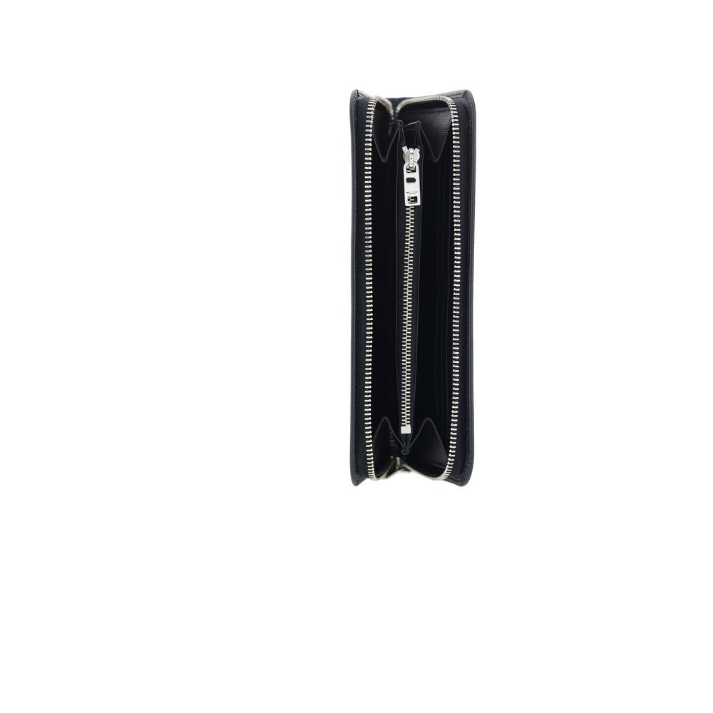 Cardholder Wallet by Saint Laurent for men in bos taurus calfskin leather black & monogram presents a streamlined silhouette, showcasing the sophisticated design of the De Poudre Bos Taurus Calfskin Leather Cardholder Wallet collection with functional card-organization compact-design coin-purse.