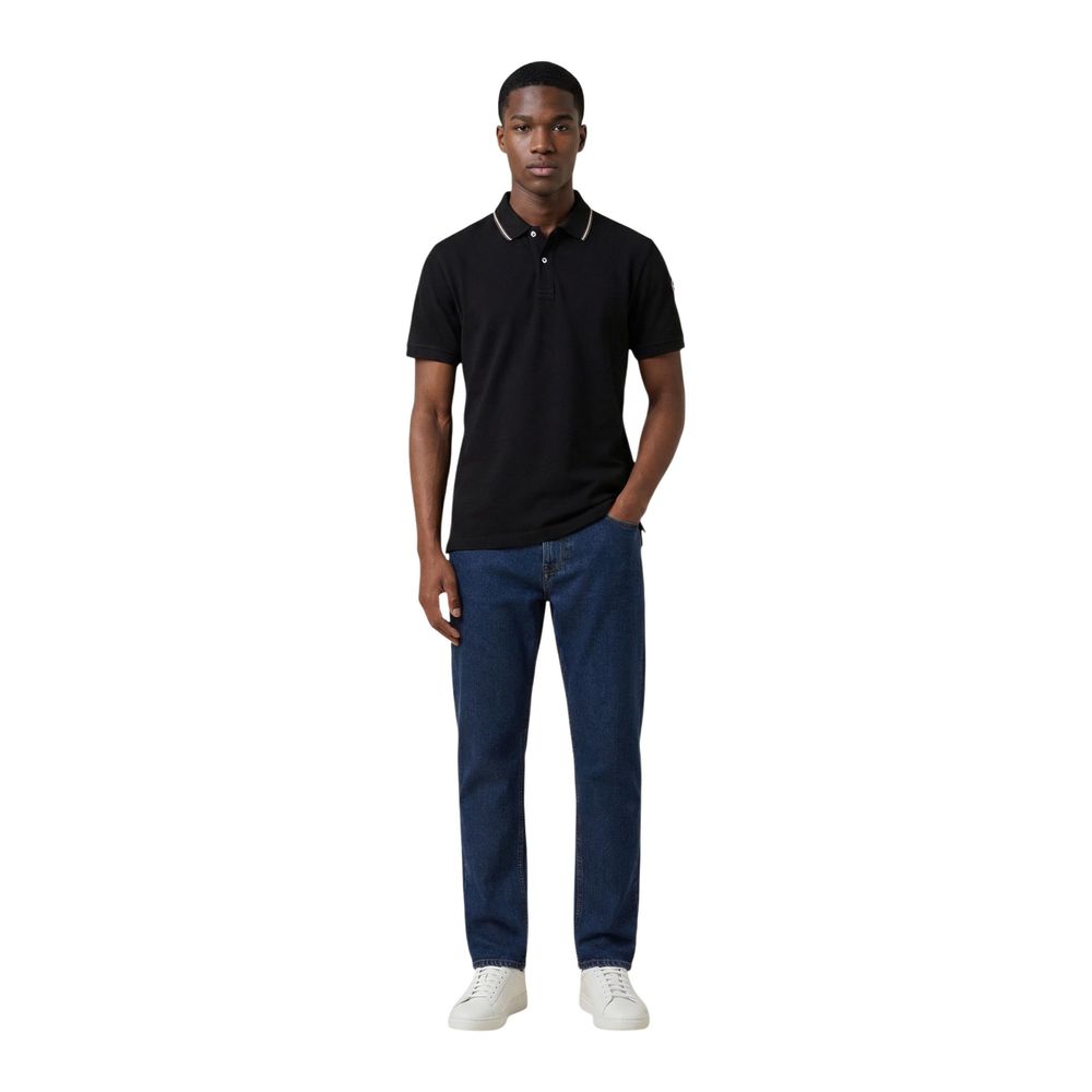 Polo Shirt by Colmar Originals for men in cotton black presents a distinguished silhouette, showcasing a sophisticated and distinguished for a truly distinguished finish.