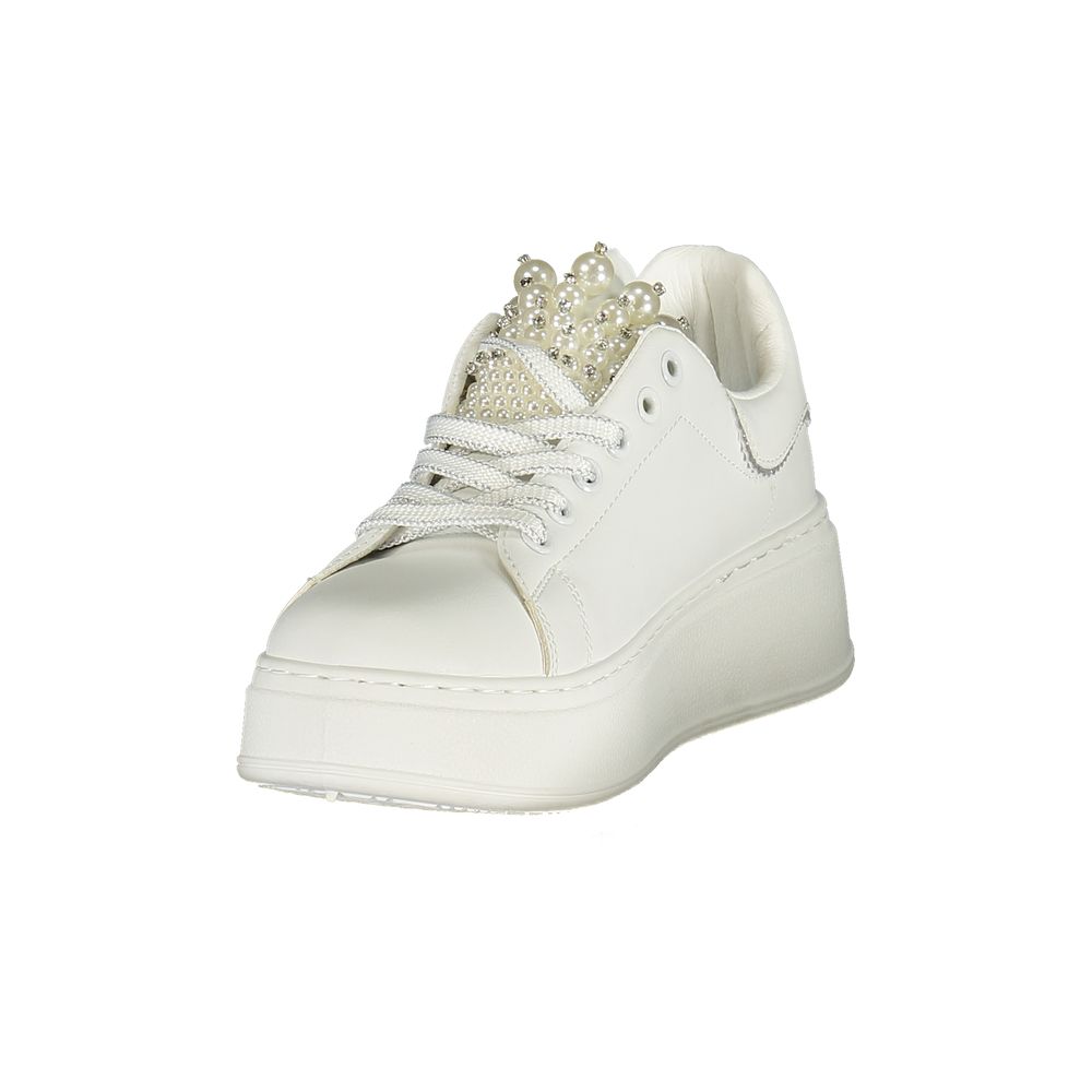 Laura Biagiotti Women's Fashion Polyester & Polyurethane Sneakers - White