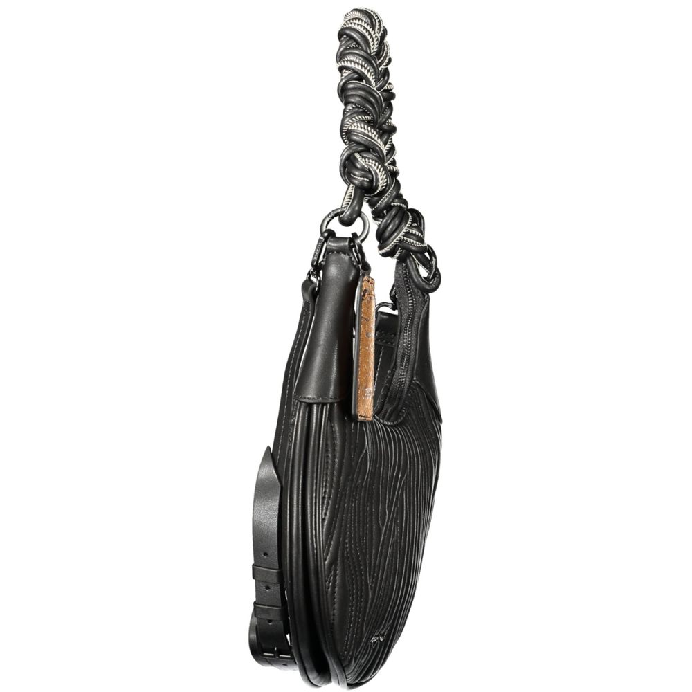 Evening Handbag by Desigual for women in polyurethane black features a ornamental silhouette, showcasing a secure , ample , and ornamental for a sophisticated look.