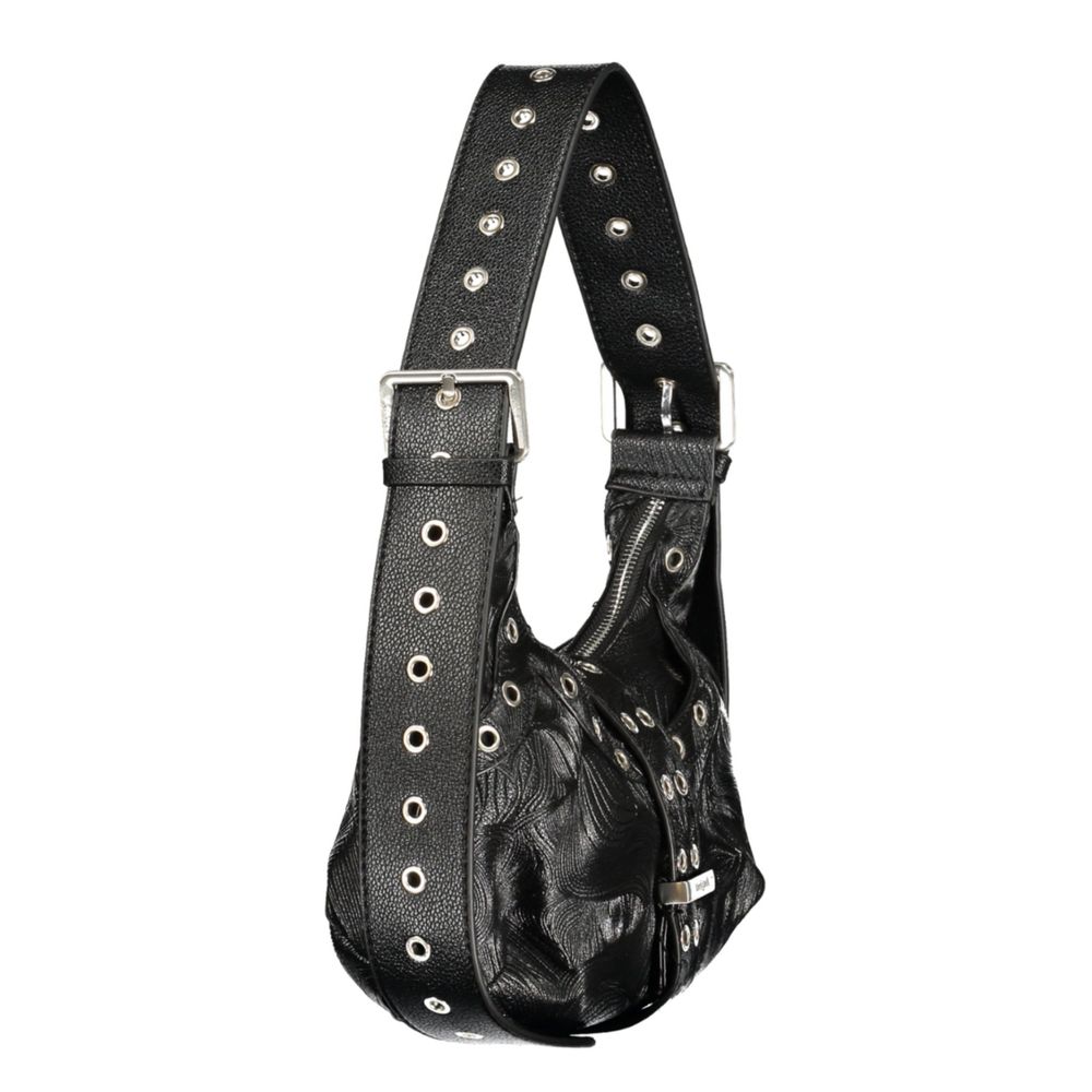 Desigual Polyurethane Leather Handbag - Black Signature