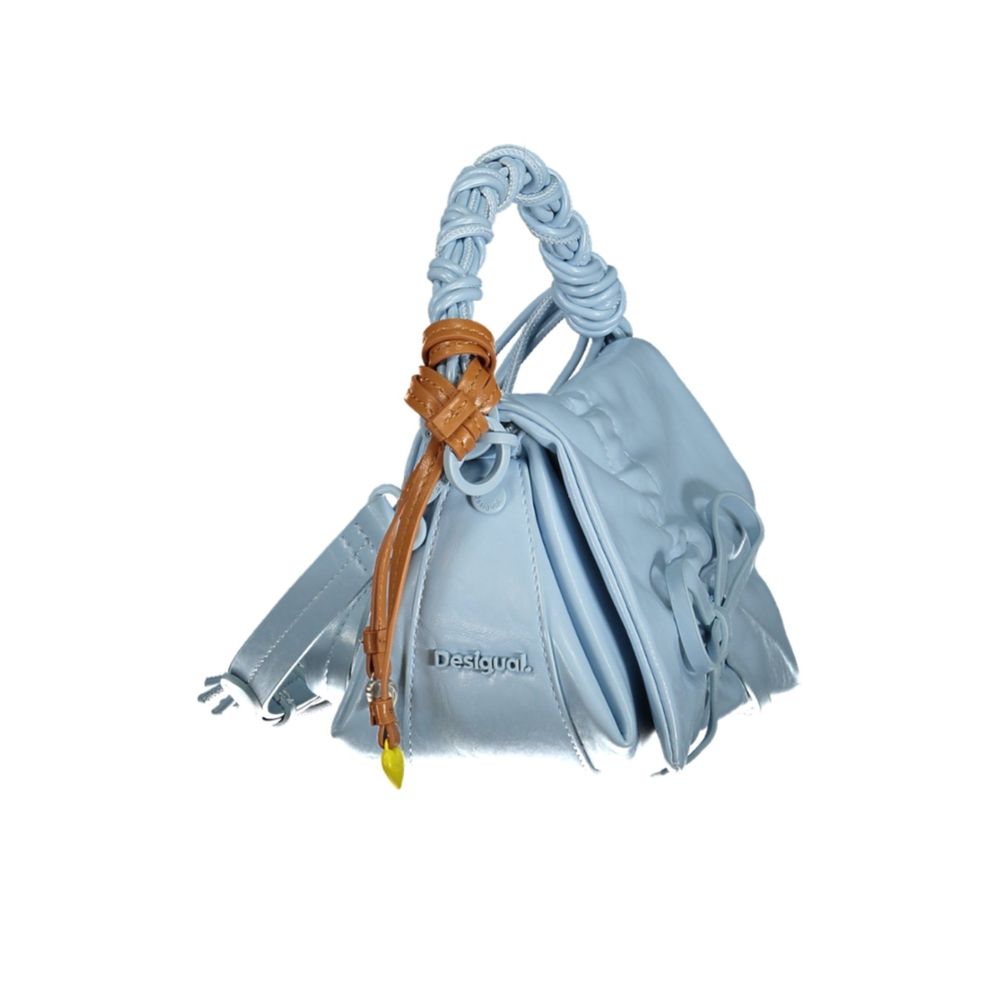 Mini Crossbody Flap Handbag by Desigual for women in polyethylene blue features a exquisite silhouette, showcasing a secure flap, zipper & magnetic and exquisite internal-pockets & cardholder with versatile crossbody-strap, shoulder-strap, adjustable-strap & handle for a exquisite finish.