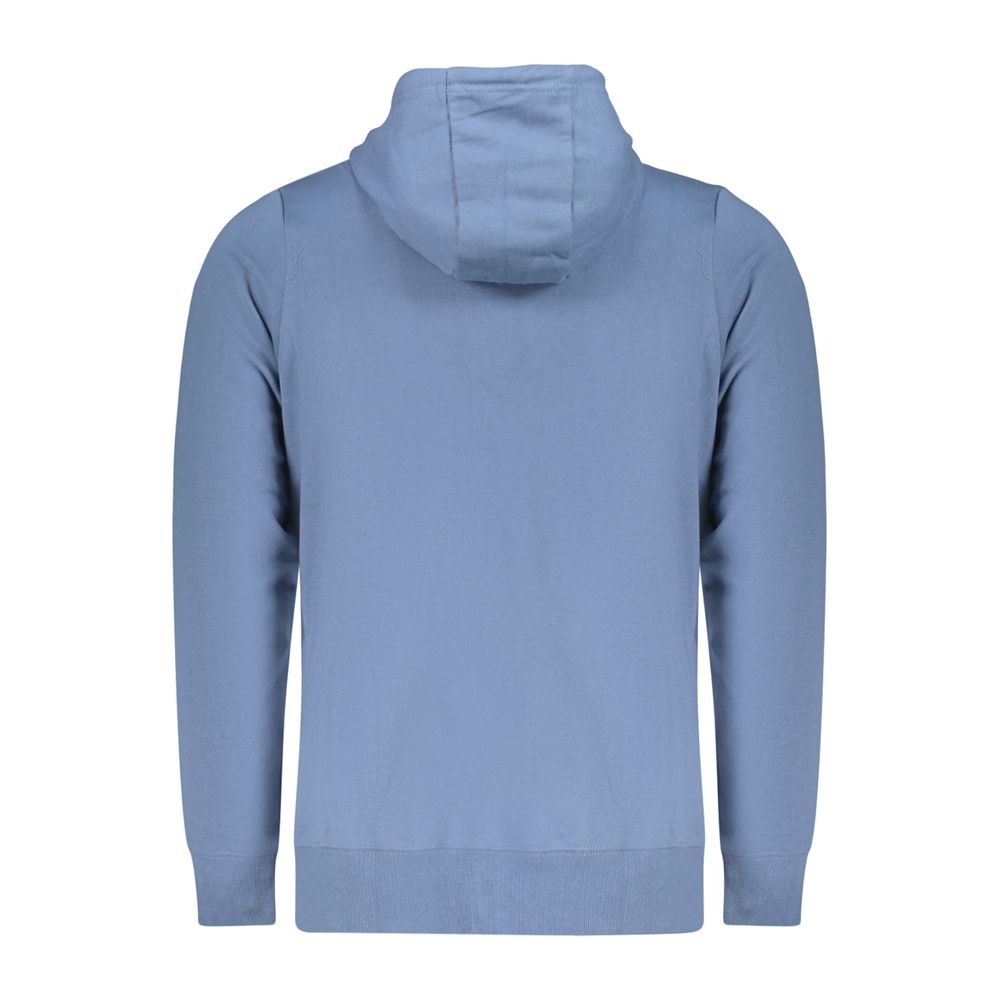 Hooded Sweatshirt Hoodie by Norway 1963 for men in cotton polyester blue features a slouchy chic silhouette, detailed with a slouchy chic and a signature for an elevated aesthetic.