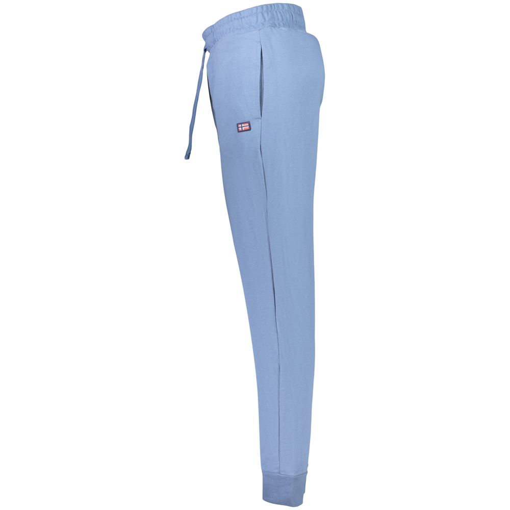 Joggers by Norway 1963 for men in cotton polyester blue presents a refined pantology silhouette, artfully defined by a refined pantology , long, and a sophisticated .