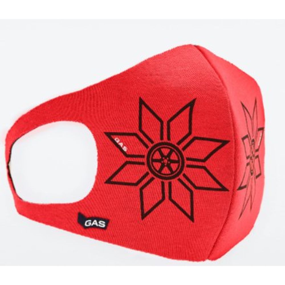 Gas Polyurethane & Cotton Face Mask - Coral Red
