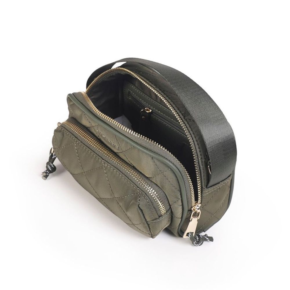 MIRIADE Nylon Crossbody Handbag - Military Green