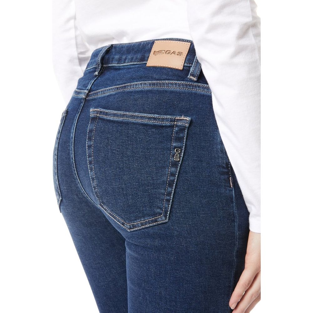 Gas 9 To 5 Women's Slim Stretch Denim Cotton Jeans - Blue Natural
