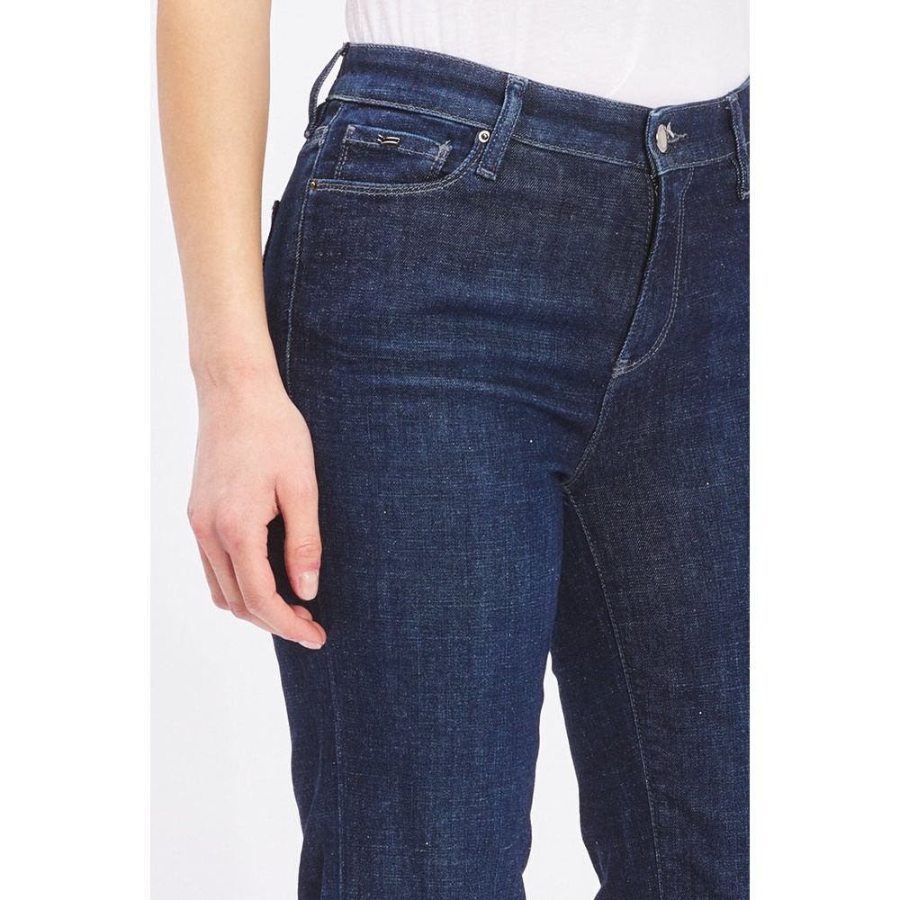 Gas Women's Flared Stretch Denim Cotton Jeans - Blue