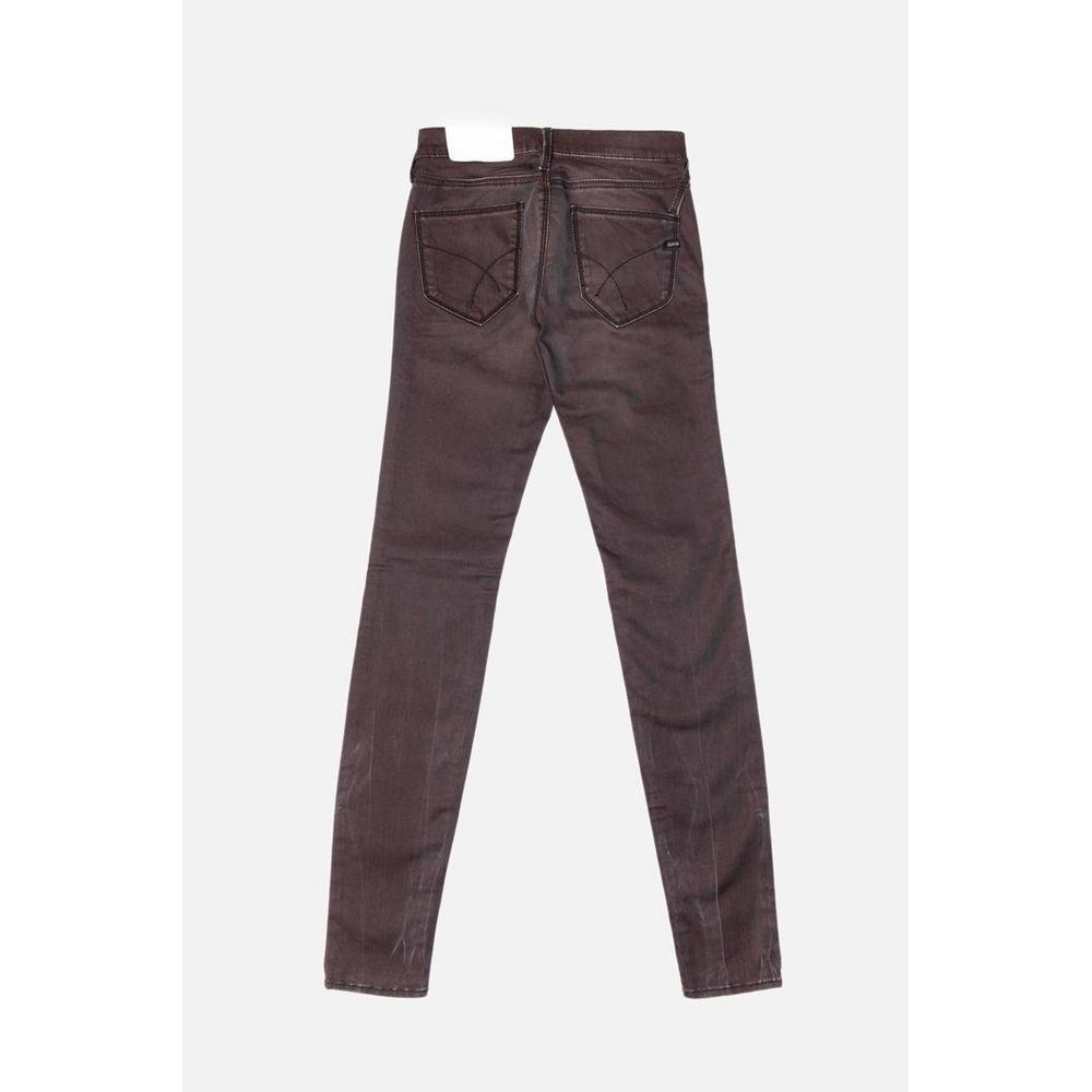Gas Women's Slim Stretch Denim Cotton Jeans - Bordeaux Multicolor