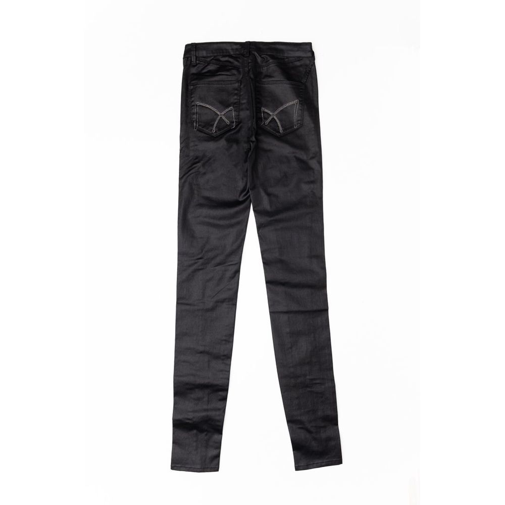 Gas Women's Skinny Stretch Denim Cotton Jeans - Black