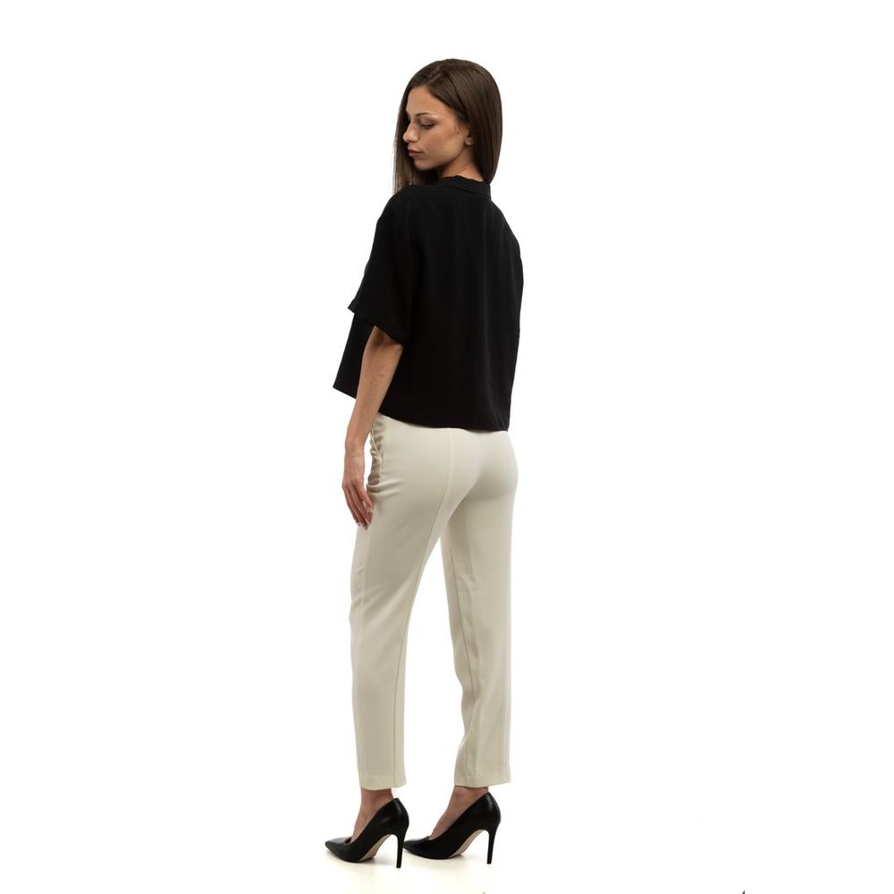 Patrizia Pepe Women's Stretch Polyester Trousers - Gray
