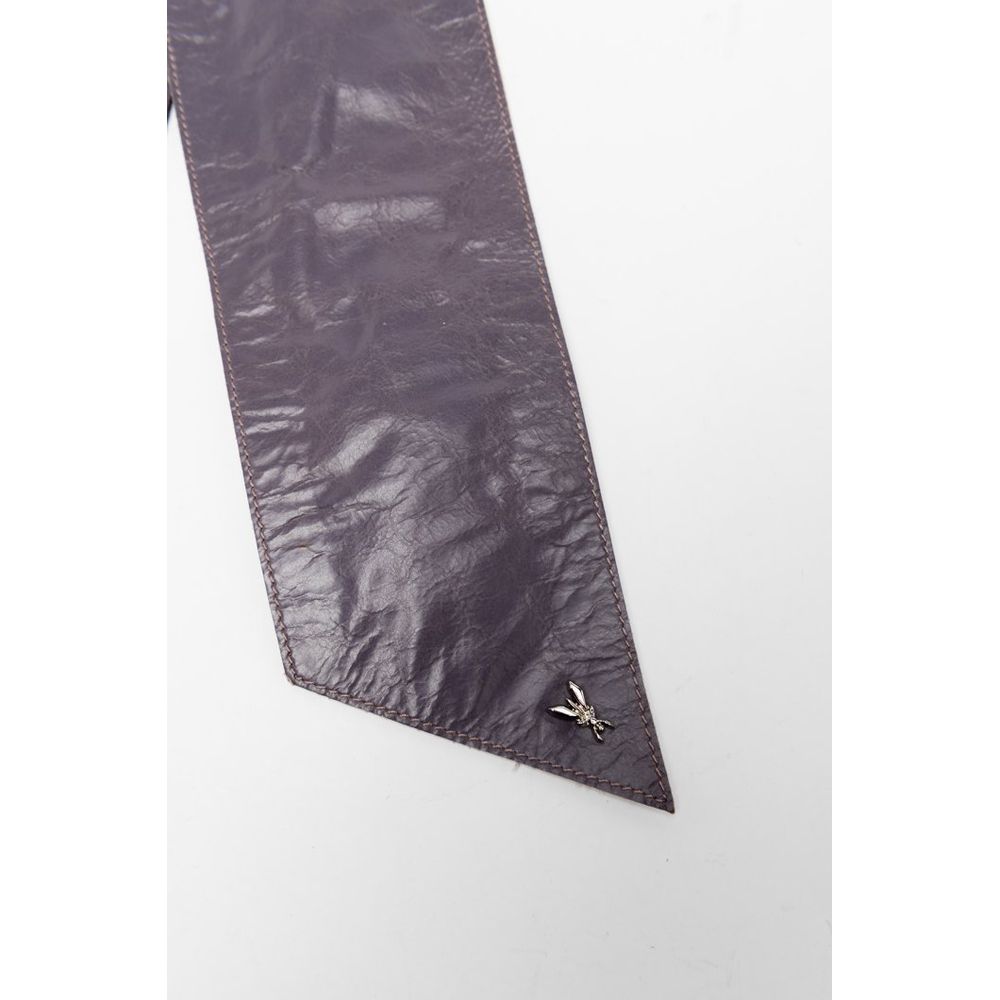 Patrizia Pepe Leather Belt - Gray Purple Violet