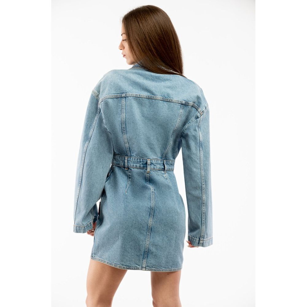 Moschino Women's Denim Cotton Trucker Jacket - Light Blue Multicolor