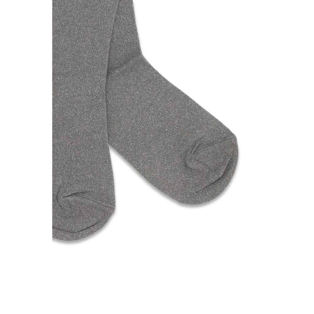 Socks by Brunello Cucinelli for women in cashmere silk & polyamide gray presents a perennial silhouette, artfully capturing the refined essence of the perennial Women's Cashmere Silk & Polyamide Socks design with a perennial finish.