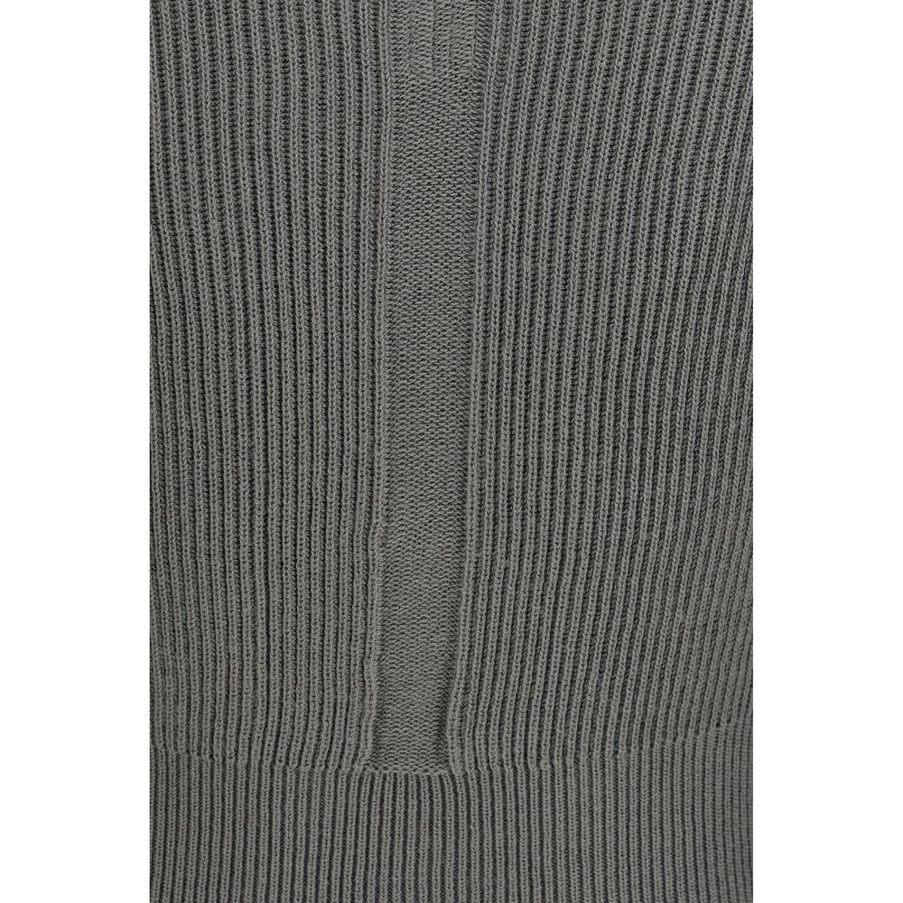 Sweatshirt by Rick Owens for women in virgin wool bicolour features an provocated silhouette, detailed with a provocated and a refined for a sophisticated aesthetic.