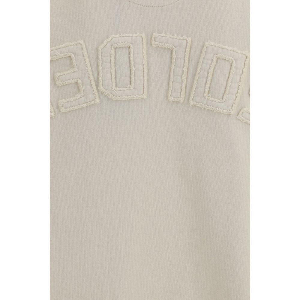 Sweatshirt by Golden Goose for men in cotton beige, gold, white & signature features an provocated silhouette, detailed with a provocated and a refined for a sophisticated aesthetic.