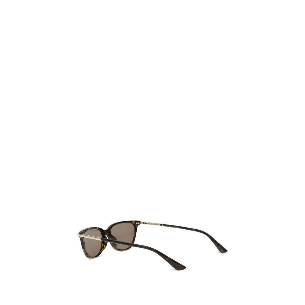 Sunglasses by Alexander McQueen for women in wool polyamide tweed brown & signature showcases a ethereal silhouette, featuring brown coloured frame cat-eye frame design with for a ethereal finish.