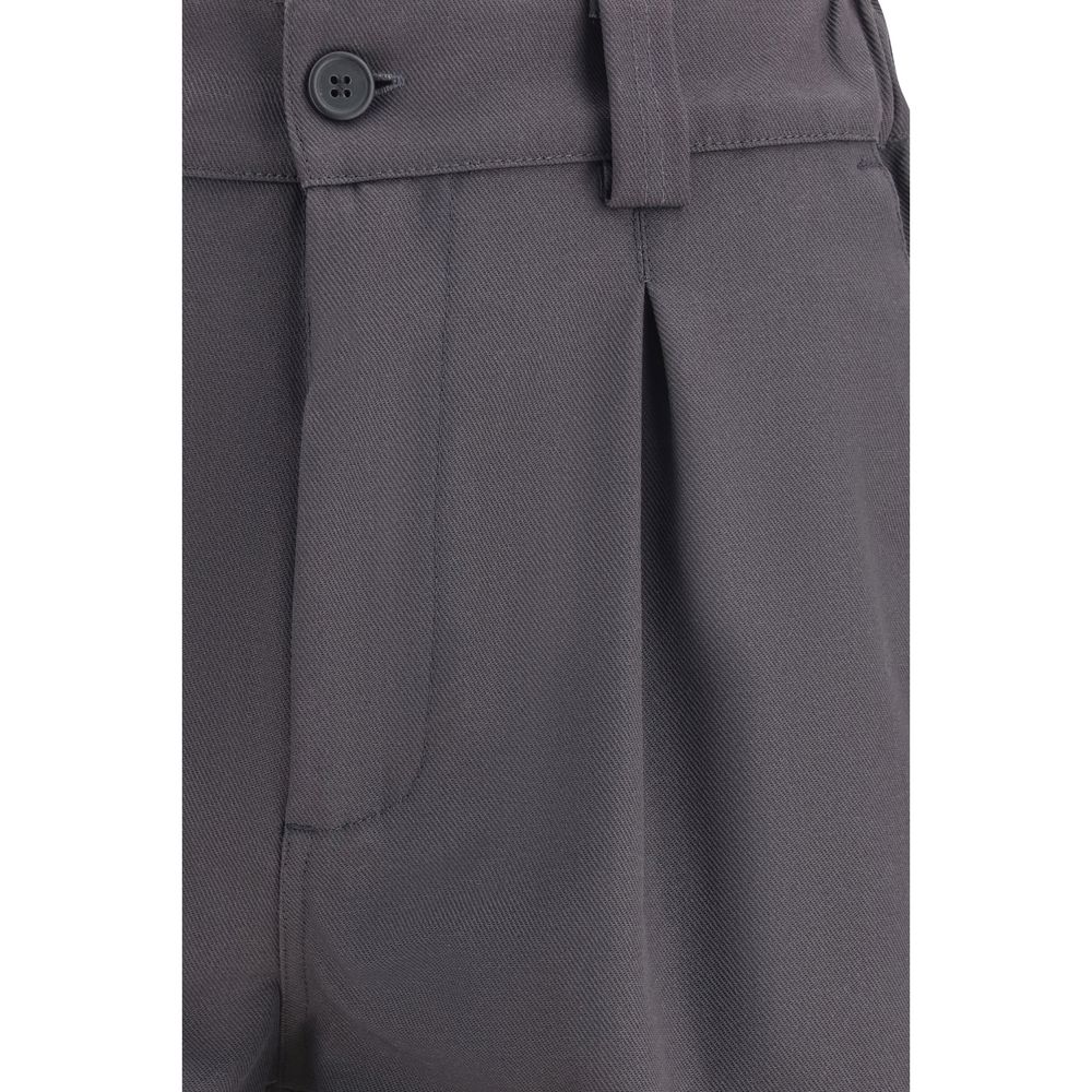 Bermuda Shorts by GR10K for men in cotton polyester gray presents a sleek silhouette, featuring a sleek regular-fit with a refined short and a sophisticated .