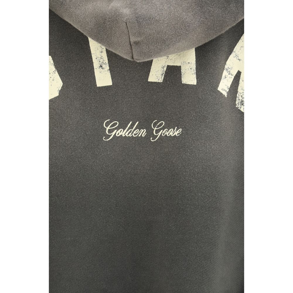 Sweatshirt Hoodie by Golden Goose for women in cotton gray features a edgy silhouette, detailed with a edgy and for a refined finish.