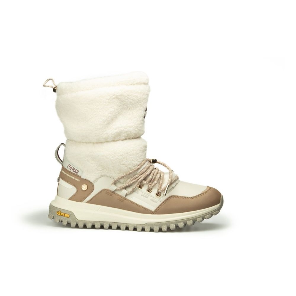 Colmar Women's Polyester & Polyurethane Ankle Boots - Black Brown Tan White