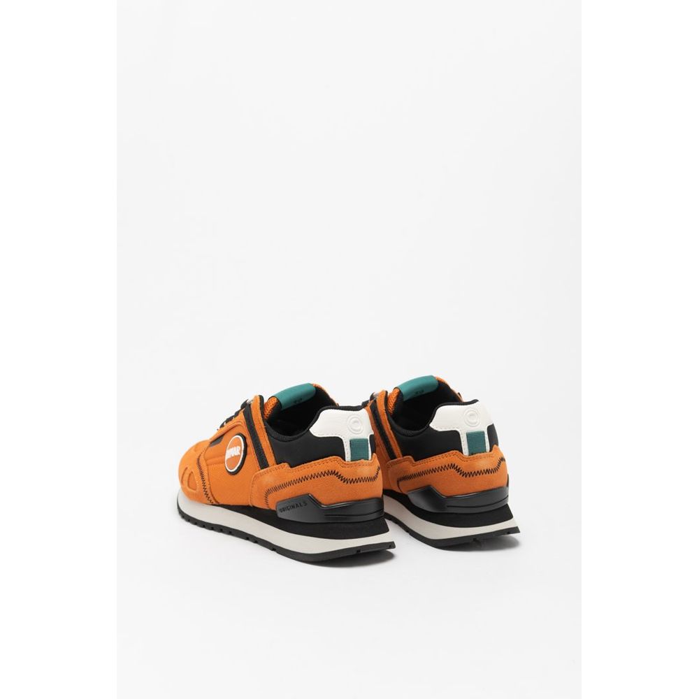Colmar Men's Athletic Nylon Polyester Polyurethane Suede Leather Sneakers - Orange