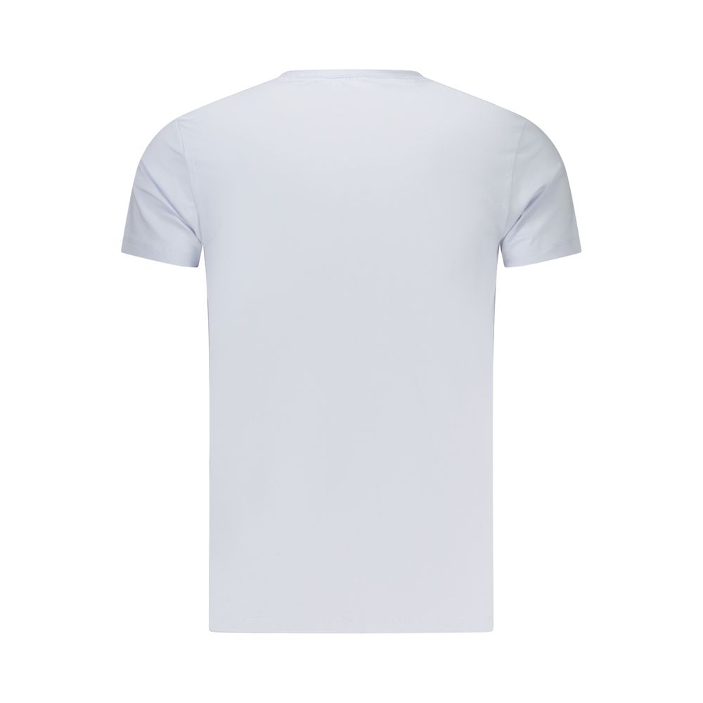 Pepe Jeans Men's Slim Crew Neck Cotton T-Shirt - Blue Print