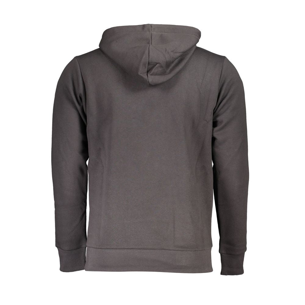 Hooded Sweatshirt by U.S. Grand Polo for men in cotton polyester gray features an provocated silhouette, detailed with a provocated and a refined for a sophisticated aesthetic.