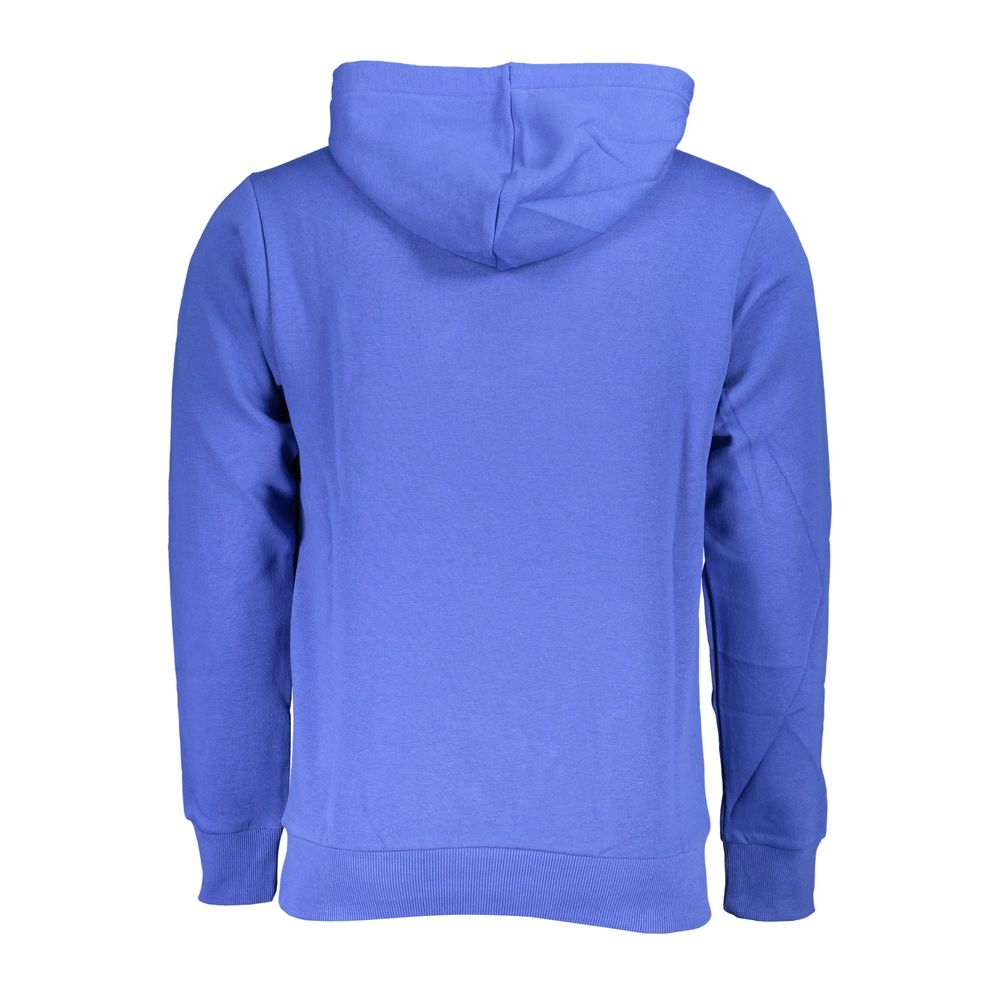 Hooded Sweatshirt by U.S. Grand Polo for men in cotton polyester blue showcases a slouchy chic silhouette, artfully detailed with a slouchy chic and for a slouchy chic finish.