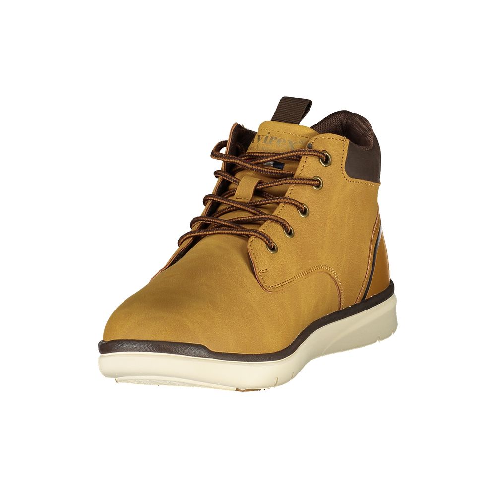 Avirex Men's Polyester & Polyurethane Lace-Up Ankle Boots - Brown