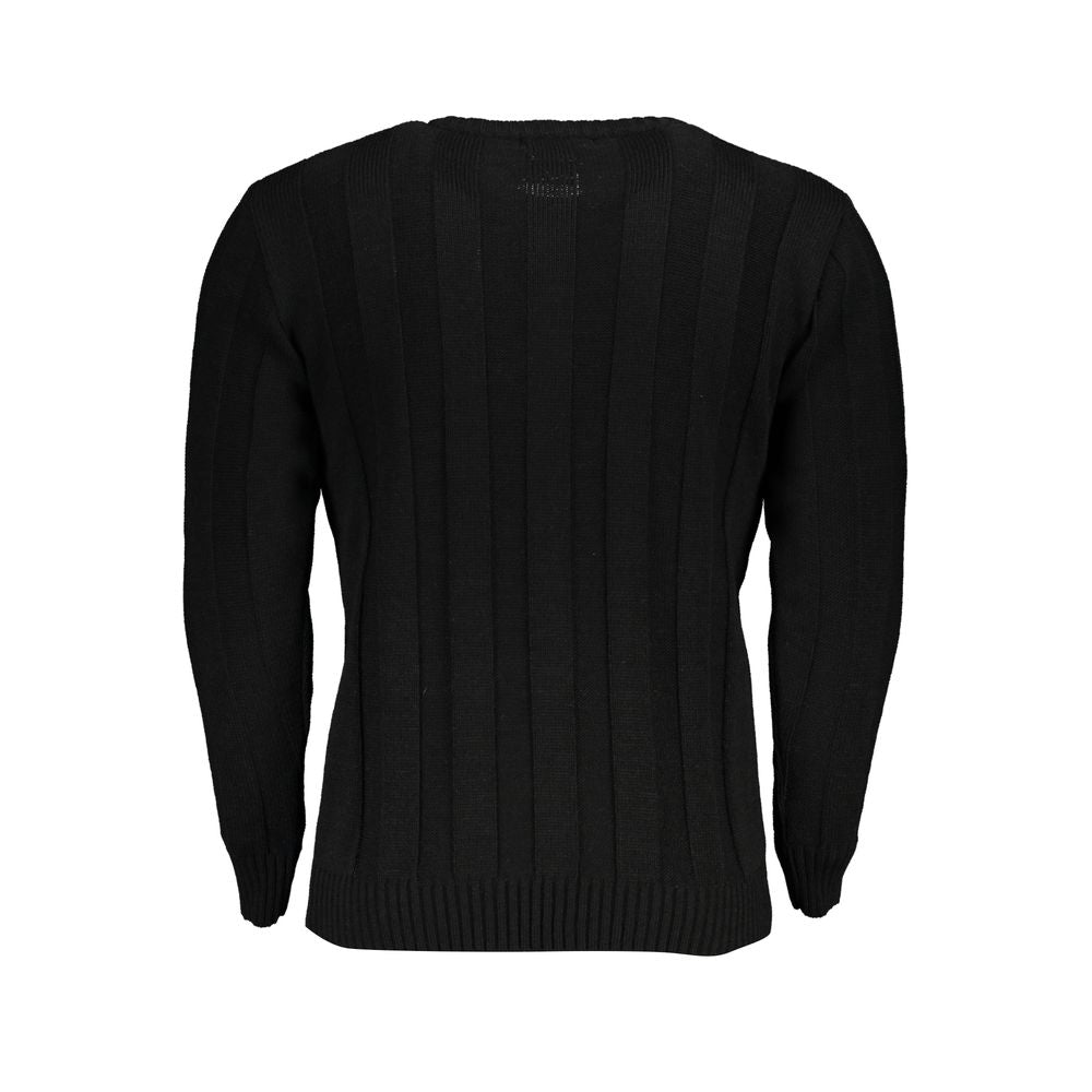 Sweatshirt by U.S. Grand Polo for men in acrylic black features a unrivaled silhouette with a refined and unrivaled detailing for a sophisticated look.