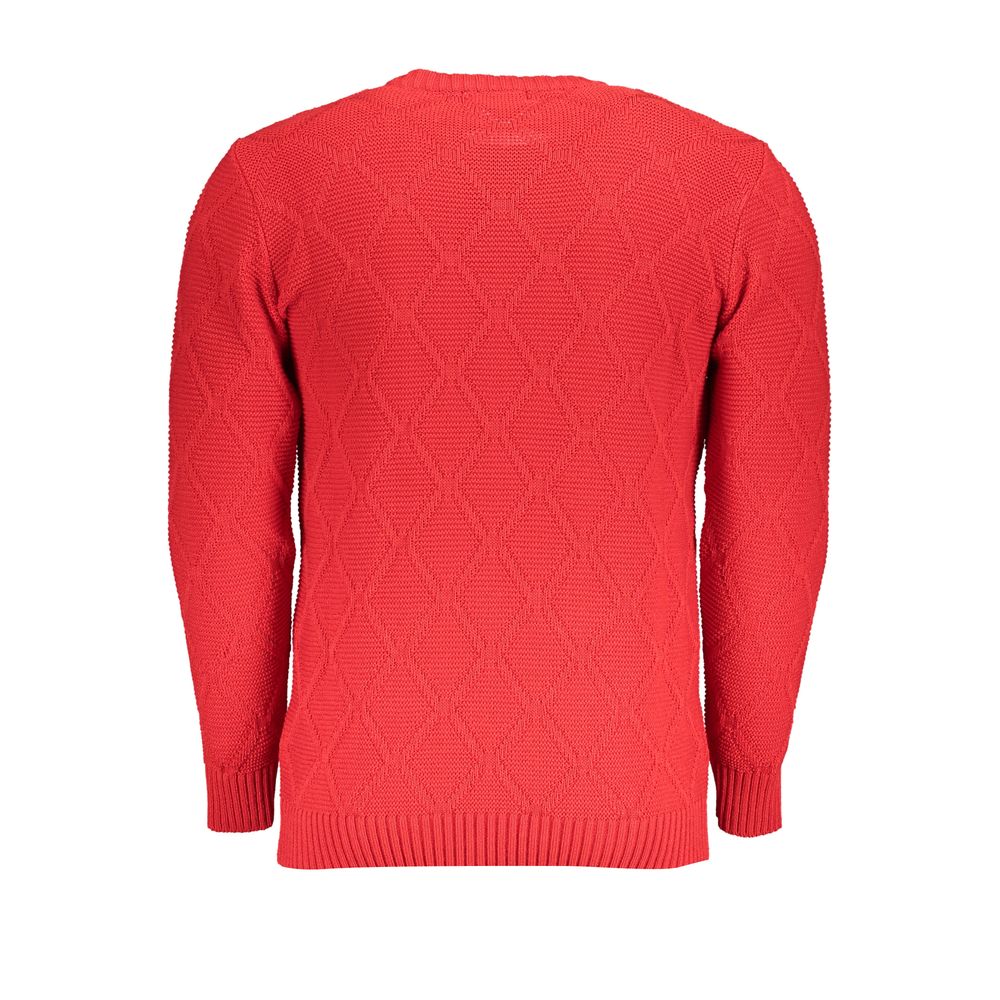 Sweatshirt by U.S. Grand Polo for men in acrylic red presents a smart casual silhouette, featuring a smart casual crew neckline and for a sophisticated look.