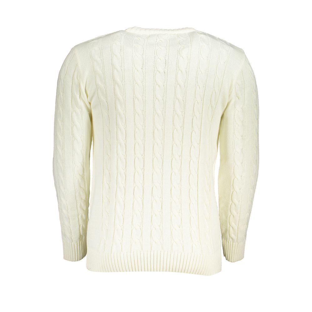 Sweatshirt by U.S. Grand Polo for men in acrylic white & signature features a unrivaled silhouette with a refined crew neckline and unrivaled detailing for a sophisticated look.