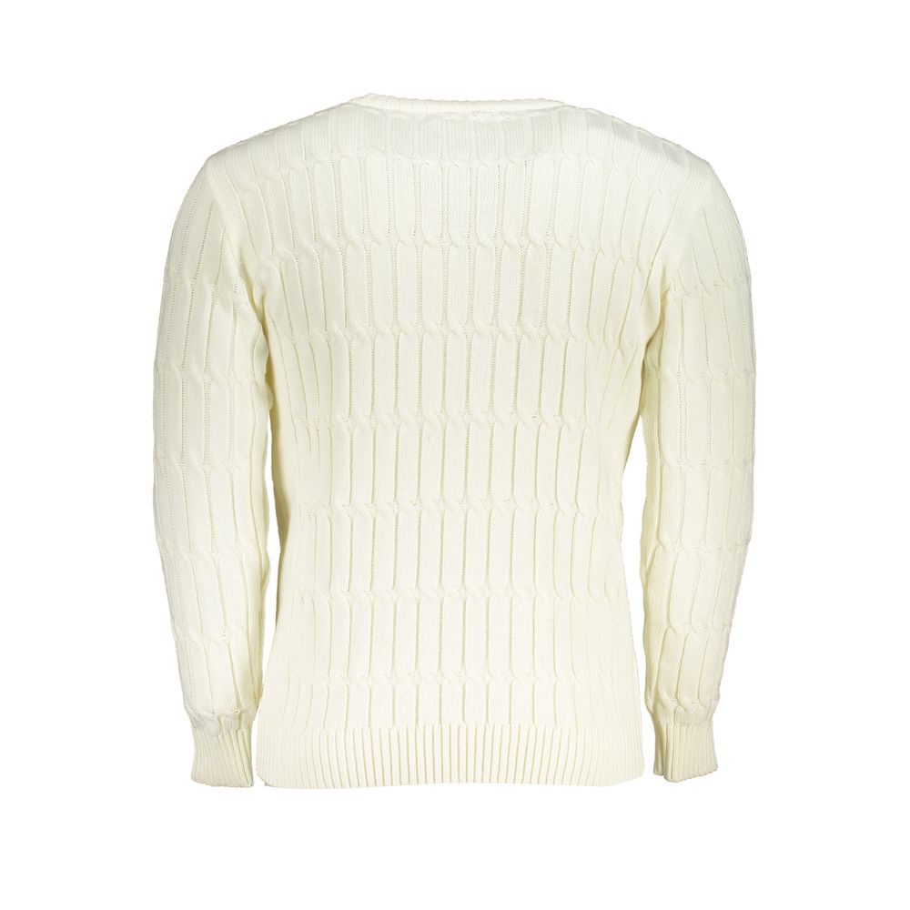 Sweatshirt by U.S. Grand Polo for men in acrylic white features an magnificent silhouette, showcasing a sophisticated and detail for a truly magnificent finish.