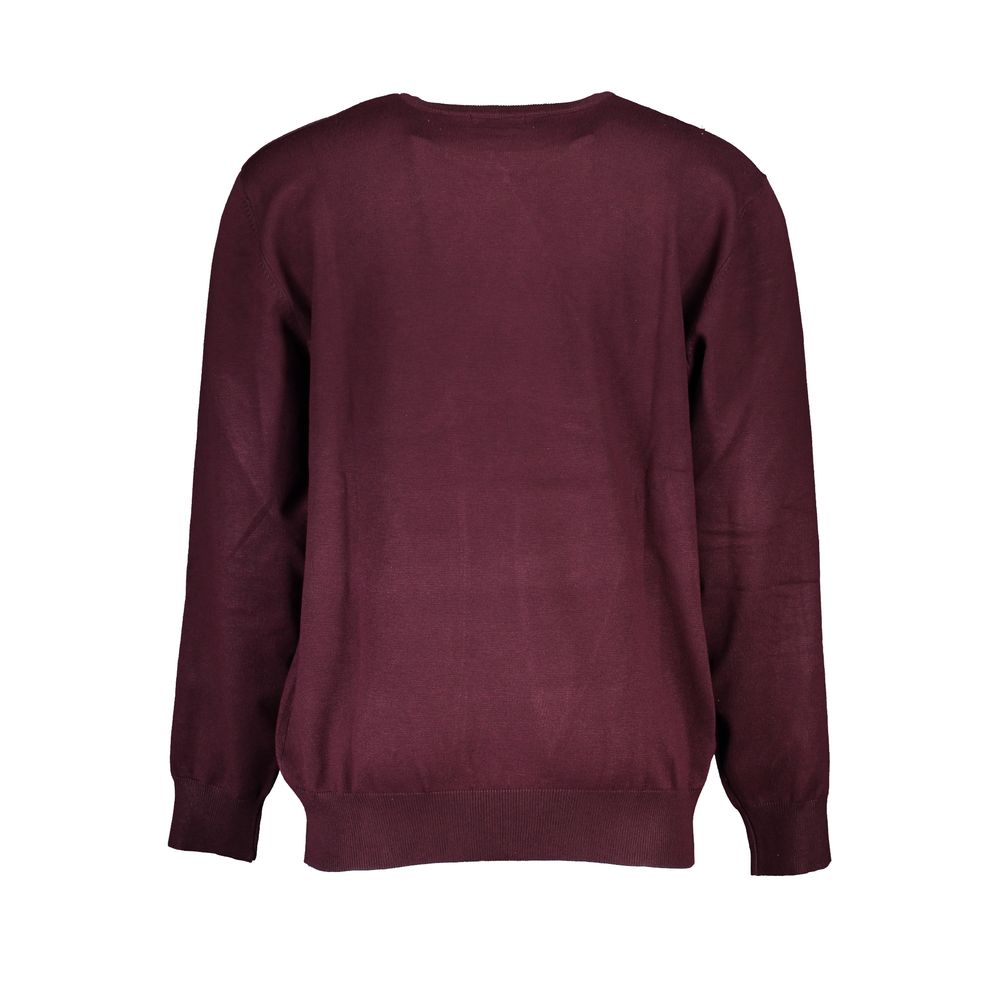 U.S. Grand Polo Essence Men's Oversized Crew Neck Nylon & Viscose Sweatshirt - Red