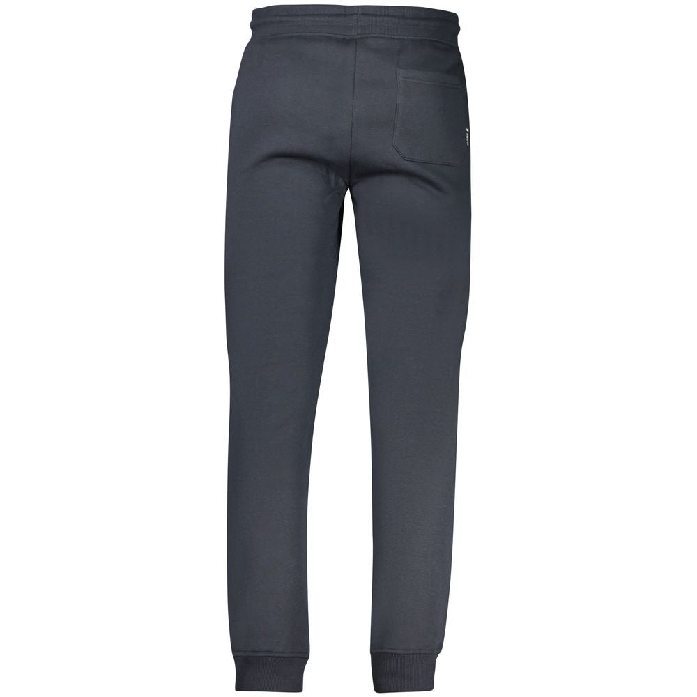 Jogger Sweatpants by U.S. Grand Polo for men in cotton polyester blue & print features an sporty relaxed-fit with a and long, showcasing sporty adjustable-waistband.