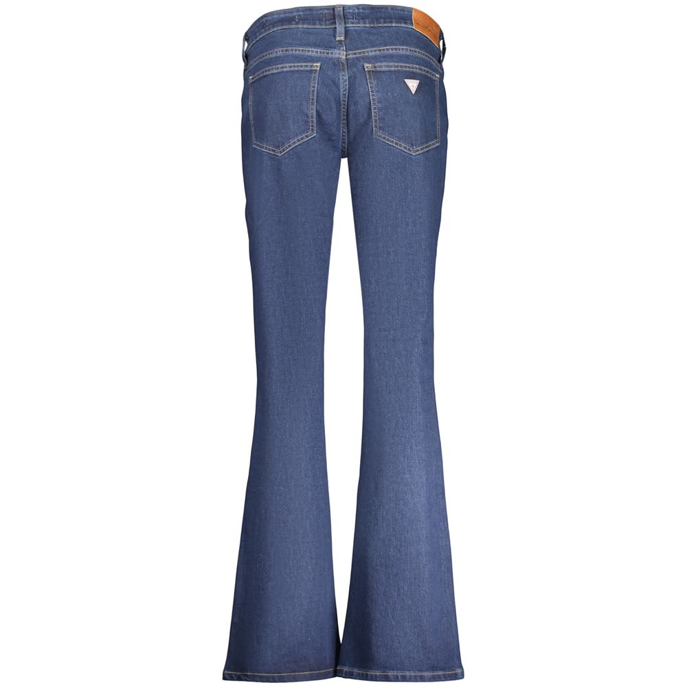 Guess Jeans Women's Flared Stretch Denim Cotton Jeans - Blue