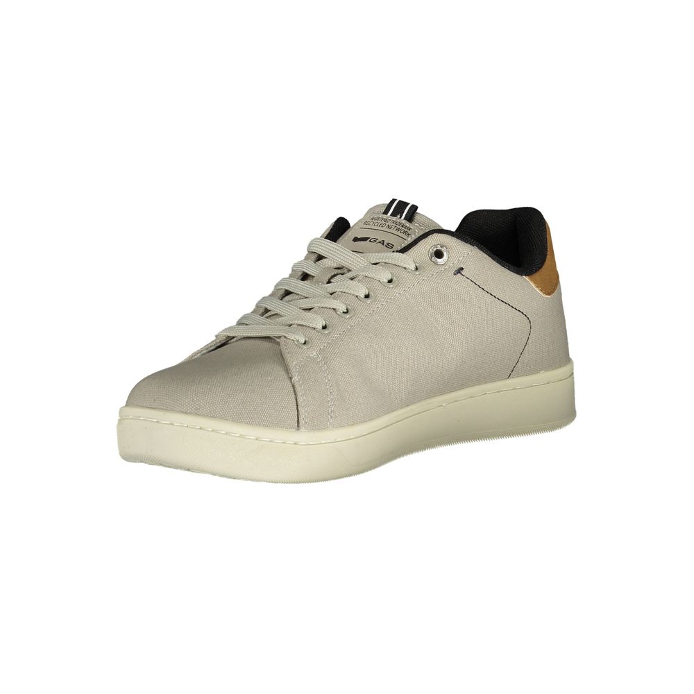 Gas Men's Athletic Polyester Sneakers - Brown Gray
