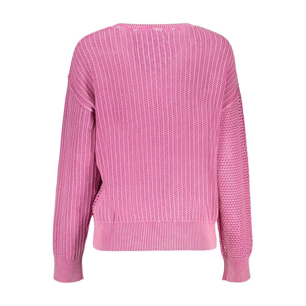 Sweatshirt by Desigual for women in cotton pink features an exquisite silhouette, showcasing and details for a exquisite look.