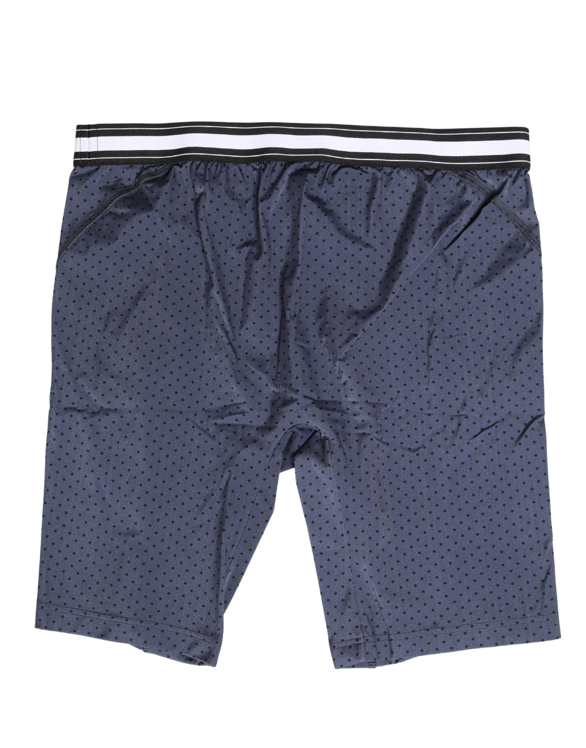Dolce & Gabbana Men's Stretch Nylon Activewear Shorts - Dark Blue Dots