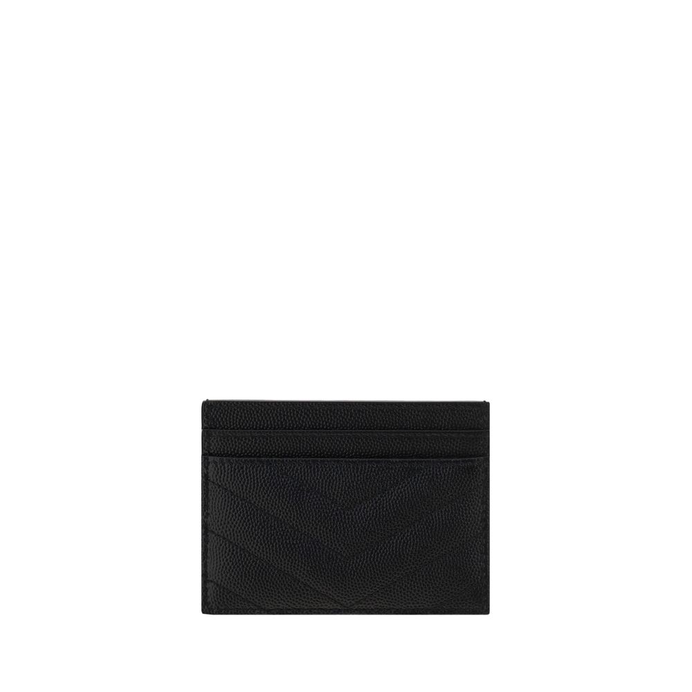 Cardholder Card Case by Saint Laurent for women in bos taurus calfskin leather black & signature features a polished Bos Taurus Calfskin Leather Cardholder Card Case design with polished card-organization.