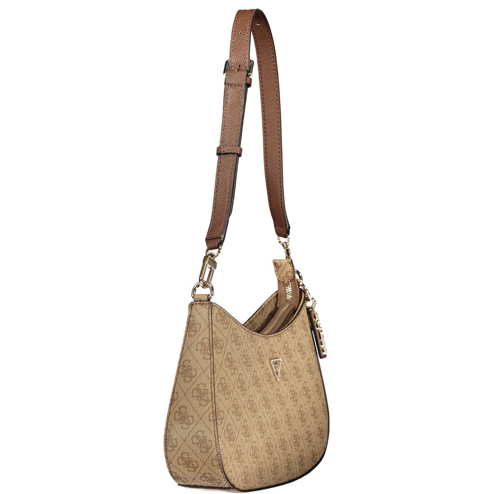 Guess Jeans Polyurethane Handbag - Beige