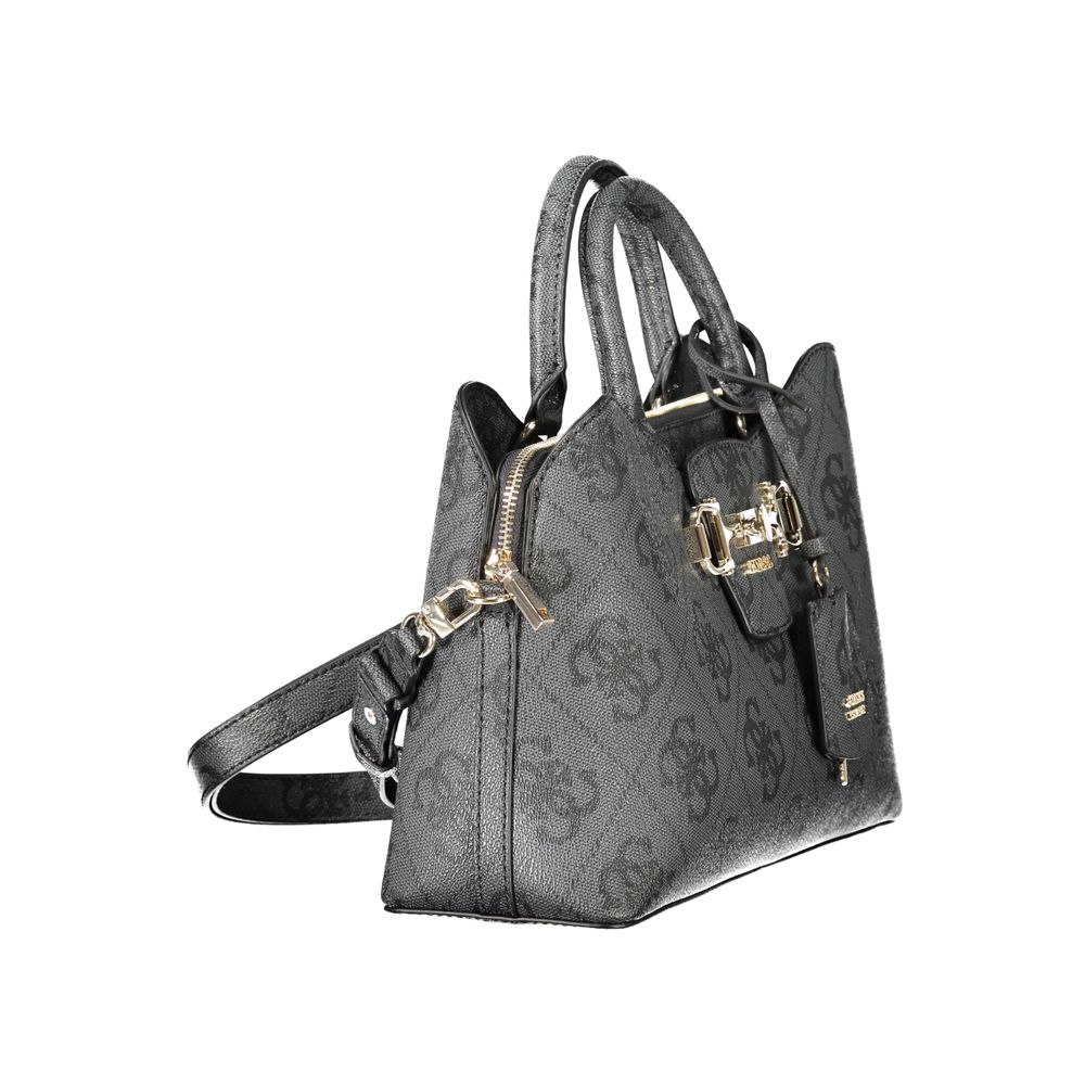 Handbag by Guess Jeans for women in polyurethane black & signature features a exquisite silhouette, showcasing a secure and exquisite with versatile for a exquisite finish.