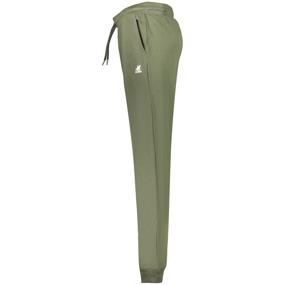Joggers by U.S. Grand Polo for men in cotton polyester green, signature & print presents a refined pantology silhouette, artfully defined by a refined pantology , long, and a sophisticated .