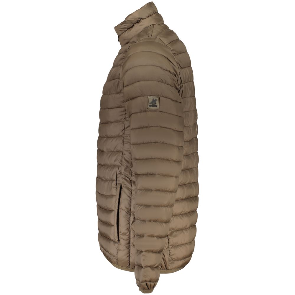 Windbreaker Jacket by U.S. Grand Polo for men in polyamide & polyester brown showcases a urban chic silhouette, detailed with a urban chic and functional lightweight, pockets & windproof for a polished finish.