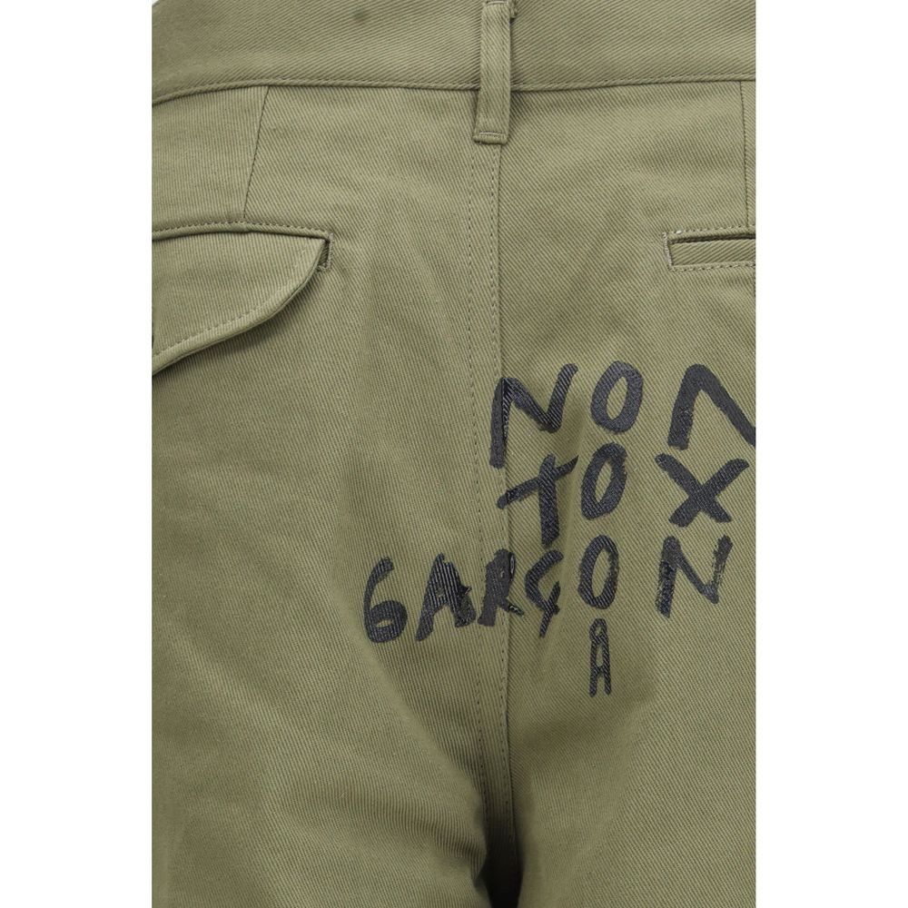 Comme Des Garçons Bicolor Cotton Cargo Shorts