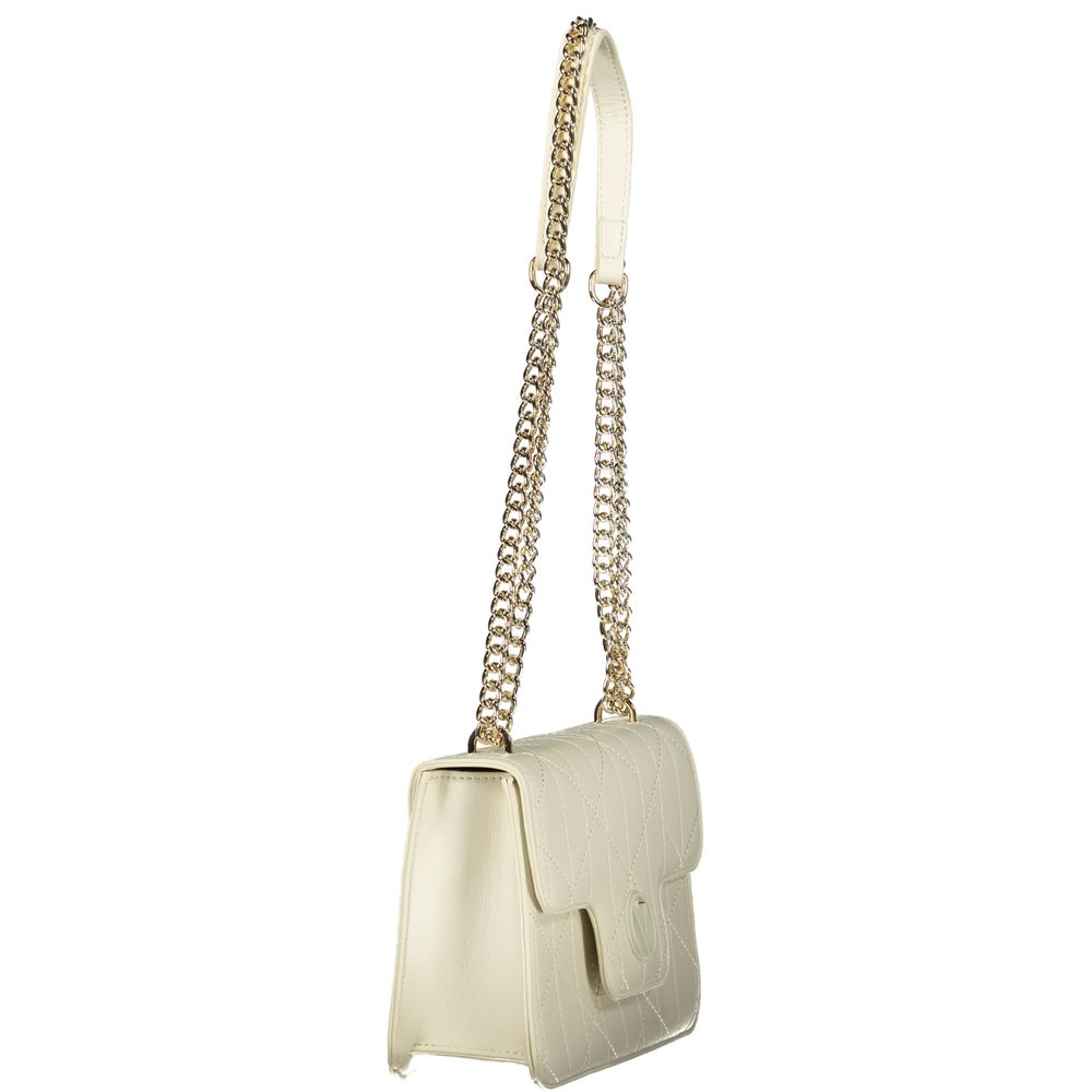 Handbag by Mario Valentino for women in polyethylene white features a exquisite silhouette, showcasing a secure snap and exquisite internal-pockets with versatile handle for a exquisite finish.