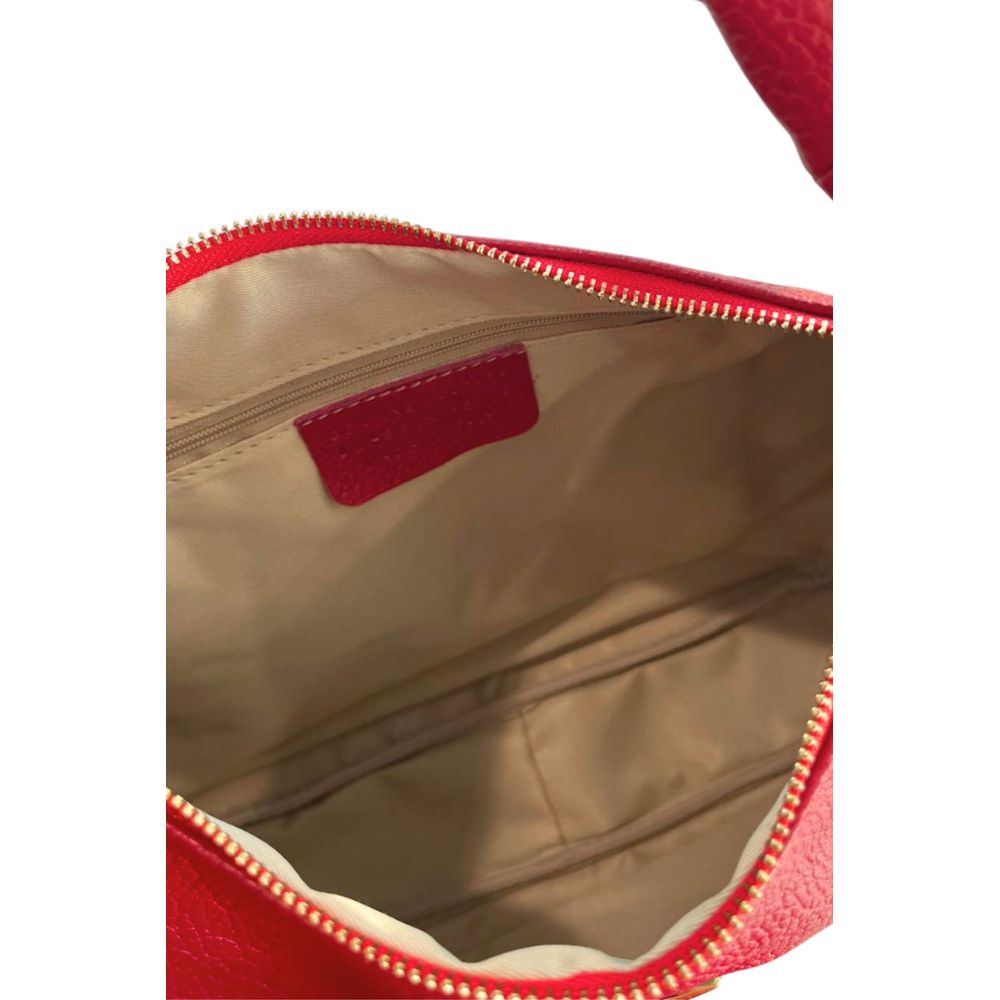 Shoulder Clutch Handbag by Baldinini Trend for women in cowhide gold & multicolor features a architectural silhouette, showcasing a secure zipper, ample built-in-compartments, and versatile shoulder-strap & adjustable-strap for a architectural finish.