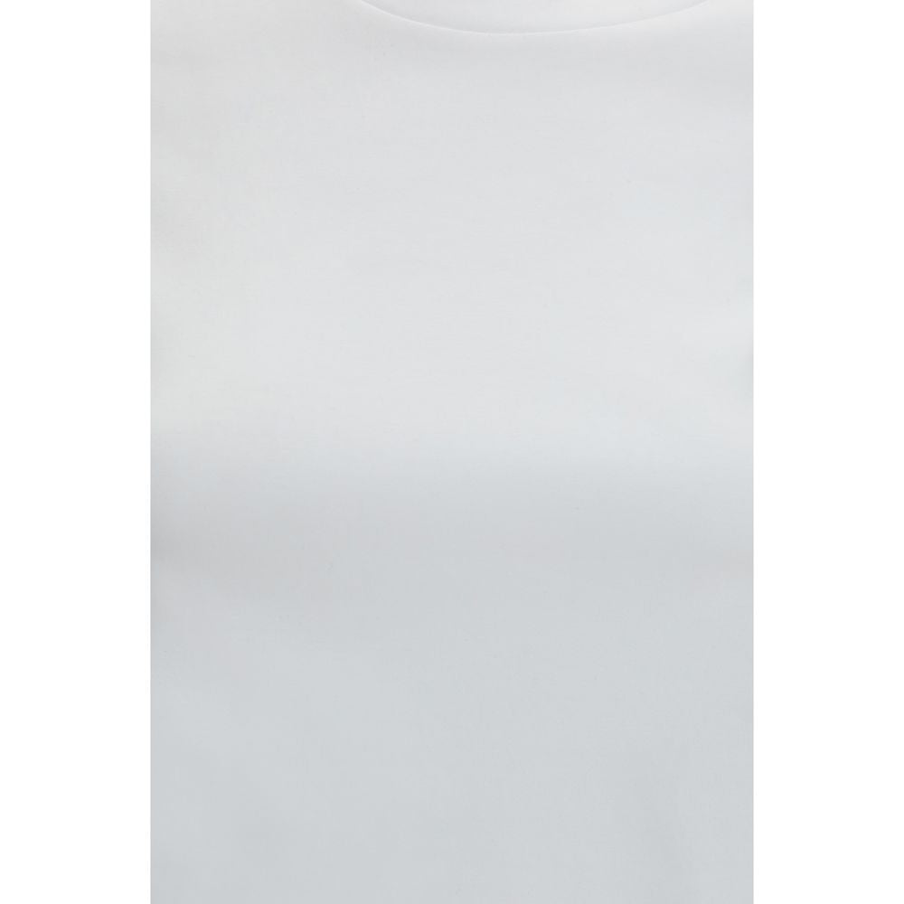 T-Shirt by Max Mara Pure for women in cotton white showcases a chic silhouette, artfully detailed with a chic and for a chic finish.